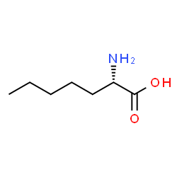 ChemSpider 2D Image | L-2-Aminoheptanoic acid | C7H15NO2
