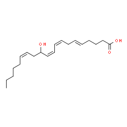 ChemSpider 2D Image | (5E,8Z,10Z,14Z)-12-Hydroxy-5,8,10,14-icosatetraenoic acid | C20H32O3
