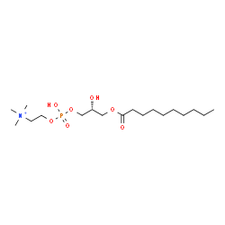 ChemSpider 2D Image | (7R)-4,7-Dihydroxy-N,N,N-trimethyl-10-oxo-3,5,9-trioxa-4-phosphanonadecan-1-aminium 4-oxide | C18H39NO7P