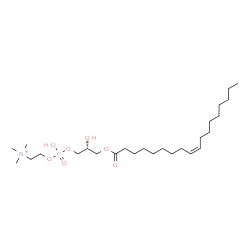 ChemSpider 2D Image | (7R,18Z)-4,7-Dihydroxy-N,N,N-trimethyl-10-oxo-3,5,9-trioxa-4-phosphaheptacos-18-en-1-aminium 4-oxide | C26H53NO7P