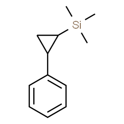 ChemSpider 2D Image | Trimethyl(2-phenylcyclopropyl)silane | C12H18Si