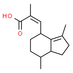 ChemSpider 2D Image | (2Z)-3-(3,7-Dimethyl-2,4,5,6,7,7a-hexahydro-1H-inden-4-yl)-2-methylacrylic acid | C15H22O2
