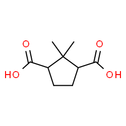 ChemSpider 2D Image | 2,2-Dimethyl-1,3-cyclopentanedicarboxylic acid | C9H14O4