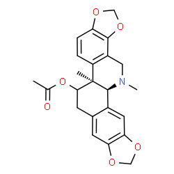 ChemSpider 2D Image | (11xi,13beta,14beta)-O~11~-Acetyl-13-methylchelidonine | C23H23NO6