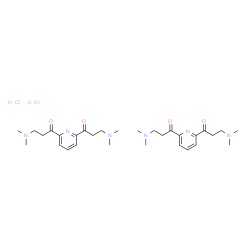 ChemSpider 2D Image | 1,1'-(2,6-Pyridinediyl)bis[3-(dimethylamino)-1-propanone] hydrochloride | C30H48Cl2N6O4