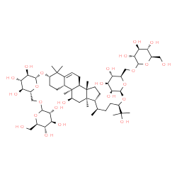 ChemSpider 2D Image | (1S,4R,9beta,11alpha,24R)-1-{[6-O-(D-Glucopyranosyl)-beta-D-glucopyranosyl]oxy}-11,25-dihydroxy-9,10,14-trimethyl-4,9-cyclo-9,10-secocholest-5-en-24-yl 6-O-D-glucopyranosyl-beta-D-glucopyranoside | C54H92O24