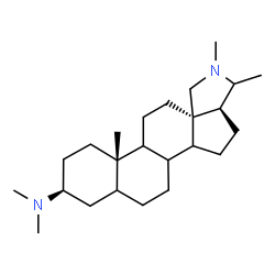 ChemSpider 2D Image | (3beta,8xi,9xi,14xi,20xi)-N,N-Dimethylconanin-3-amine | C24H42N2