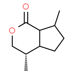ChemSpider 2D Image | (4S)-4,7-Dimethylhexahydrocyclopenta[c]pyran-1(3H)-one | C10H16O2