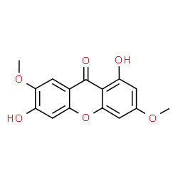 ChemSpider 2D Image | 1,6-Dihydroxy-3,7-dimethoxyxanthone | C15H12O6