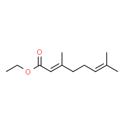 ChemSpider 2D Image | Ethyl (E)-3,7-dimethylocta-2,6-dienoate | C12H20O2