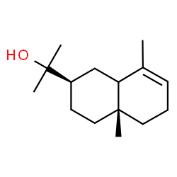 ChemSpider 2D Image | 2-[(2R,4aR)-4a,8-Dimethyl-1,2,3,4,4a,5,6,8a-octahydro-2-naphthalenyl]-2-propanol | C15H26O