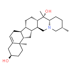 ChemSpider 2D Image | (3alpha)-Cev-5-ene-3,20-diol | C27H43NO2