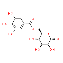 ChemSpider 2D Image | 6-O-Galloyl-Î²-D-glucose | C13H16O10