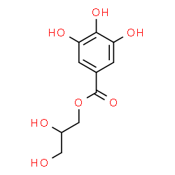 ChemSpider 2D Image | 2,3-Dihydroxypropyl 3,4,5-trihydroxybenzoate | C10H12O7