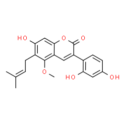 ChemSpider 2D Image | glycycoumarin | C21H20O6
