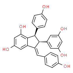 ChemSpider 2D Image | Cyphostemmin B | C28H22O6