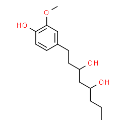 ChemSpider 2D Image | 1-(4-Hydroxy-3-methoxyphenyl)-3,5-octanediol | C15H24O4