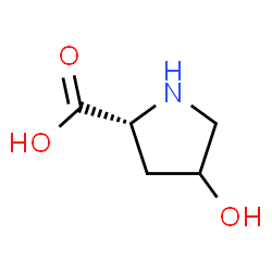 ChemSpider 2D Image | 4-Hydroxy-D-proline | C5H9NO3