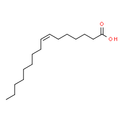 ChemSpider 2D Image | 7Z-hexadecenoic acid | C16H30O2