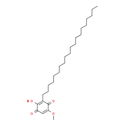 ChemSpider 2D Image | 2-Hydroxy-3-icosyl-5-methoxy-1,4-benzoquinone | C27H46O4