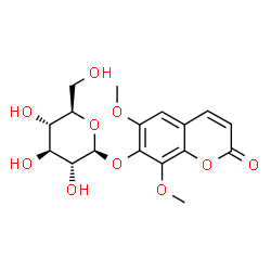 ChemSpider 2D Image | Isofraxidin-7-glucoside | C17H20O10