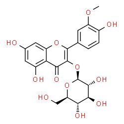 ChemSpider 2D Image | isorhamnetin 3-glucoside | C22H22O12