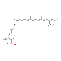ChemSpider 2D Image | (13'cis)-4'-Hydroxy-beta,beta-caroten-4-one | C40H54O2