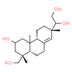 ChemSpider 2D Image | (5beta,9beta,10xi,13alpha)-Pimar-8(14)-ene-2,15,16,18-tetrol | C20H34O4