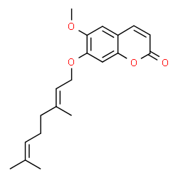 ChemSpider 2D Image | 7-Geranyloxy-6-methoxycoumarin | C20H24O4