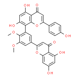 ChemSpider 2D Image | 5'-Methoxybilobetine | C32H22O11