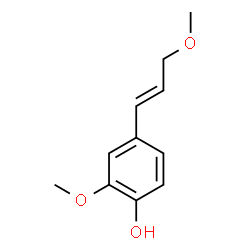 ChemSpider 2D Image | 2-Methoxy-4-(3-methoxy-1-propenyl)-phenol | C11H14O3