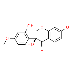 ChemSpider 2D Image | (3S)-3,7-Dihydroxy-3-(2-hydroxy-4-methoxyphenyl)-2,3-dihydro-4H-chromen-4-one | C16H14O6