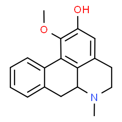 ChemSpider 2D Image | 1-Methoxy-6-methyl-5,6,6a,7-tetrahydro-4H-dibenzo[de,g]quinolin-2-ol | C18H19NO2