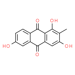 ChemSpider 2D Image | 2-Methyl-1,3,6-trihydroxyanthraquinone | C15H10O5