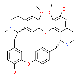 ChemSpider 2D Image | (1alpha,1'alpha)-6,6',7-Trimethoxy-2,2'-dimethyloxyacanthan-12'-ol | C37H40N2O6