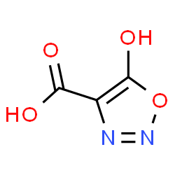ChemSpider 2D Image | 5-Hydroxy-1,2,3-oxadiazole-4-carboxylic acid | C3H2N2O4