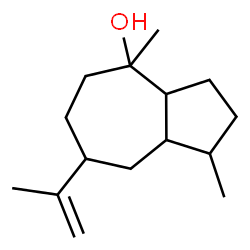 ChemSpider 2D Image | 7-Isopropenyl-1,4-dimethyldecahydro-4-azulenol | C15H26O