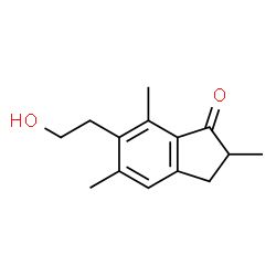 ChemSpider 2D Image | 6-(2-Hydroxyethyl)-2,5,7-trimethyl-1-indanone | C14H18O2