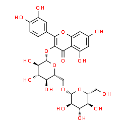 ChemSpider 2D Image | Quercetin 3-O-gentiobioside | C27H30O17