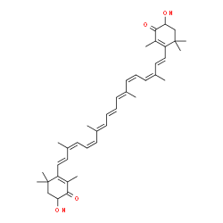 ChemSpider 2D Image | (9cis,9'cis,11cis,11'cis)-3,3'-Dihydroxy-beta,beta-carotene-4,4'-dione | C40H52O4