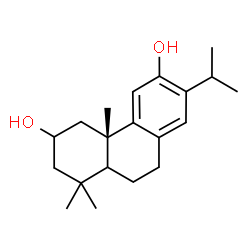 ChemSpider 2D Image | (5xi)-Abieta-8(14),9(11),12-triene-2,12-diol | C20H30O2