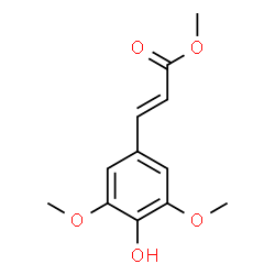 ChemSpider 2D Image | methyl (E)-3-(4-hydroxy-3,5-dimethoxyphenyl)acrylate | C12H14O5