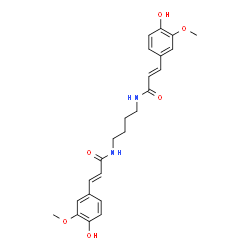 ChemSpider 2D Image | BIS-FERULAMIDOBUTANE | C24H28N2O6