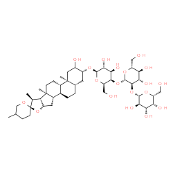 ChemSpider 2D Image | (3beta,5alpha)-2-Hydroxyspirostan-3-yl beta-D-galactopyranosyl-(1->2)-beta-D-glucopyranosyl-(1->4)-beta-D-galactopyranoside | C45H74O19
