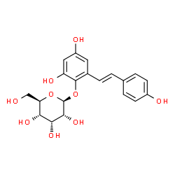 ChemSpider 2D Image | 2,4-Dihydroxy-6-[(E)-2-(4-hydroxyphenyl)vinyl]phenyl beta-D-allopyranoside | C20H22O9