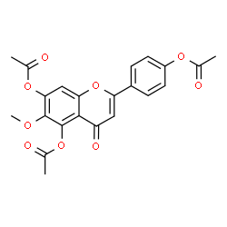 ChemSpider 2D Image | Hispidulin acetate | C22H18O9