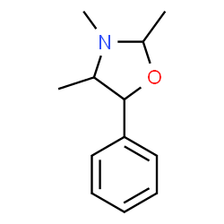 ChemSpider 2D Image | 2,3,4-Trimethyl-5-phenyloxazolidine | C12H17NO