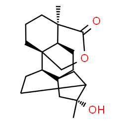 ChemSpider 2D Image | (10alpha,16beta)-16-Hydroxy-18,20-epoxykauran-18-one | C20H30O3