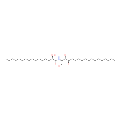 ChemSpider 2D Image | (2R)-2-Hydroxy-N-[(2S,3S,4R)-1,3,4-trihydroxy-2-octadecanyl]hexadecanamide | C34H69NO5