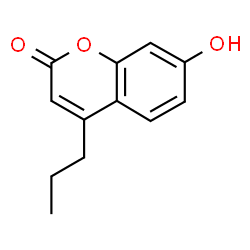 ChemSpider 2D Image | 7-Hydroxy-4-propylcoumarin | C12H12O3